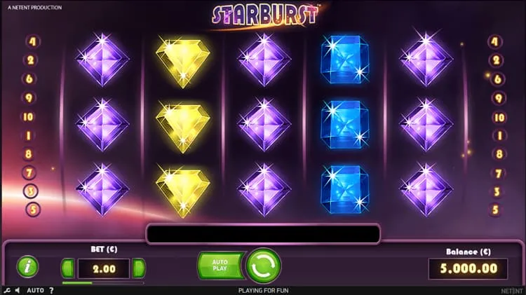 Giros gratis en Starburst